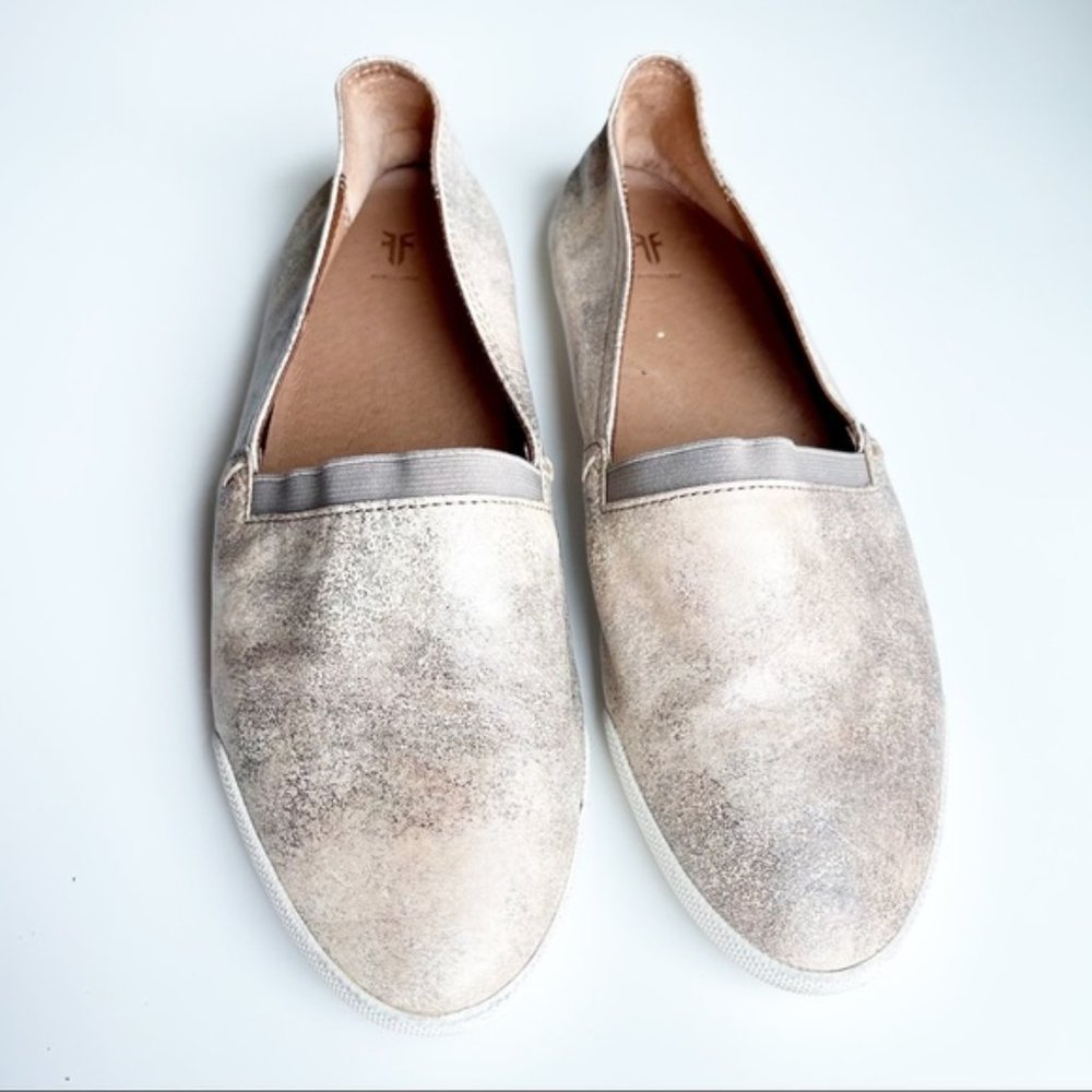 FRYE Melanie Moonlight Metallic Slip On Sneakers